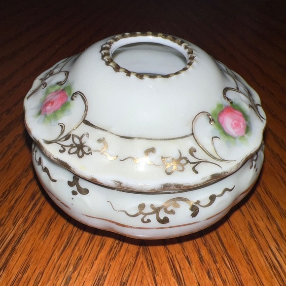 Nippon Morimura Bros. Moriage hand painted hair receiver - Picture 10 of 10